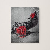 Vampy Vogue Grunge | Stiletto Lace Bootie Rose Puzzle (Vertikal)