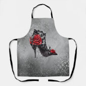 Vampy Vogue Grunge | Stiletto Lace Bootie Rose Schürze (Vorderseite)