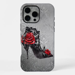 Vampy Vogue Grunge   Stiletto Lace Bootie Rosen iPhone 16 Pro Max Hülle