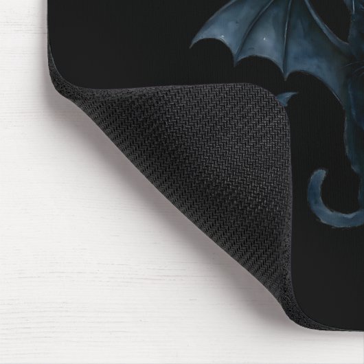 Vamre Cat With Bat Wings _ Cute Soky Halloween Des Mousepad (Ecke)