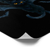 Vamre Cat With Bat Wings _ Cute Soky Halloween Des Poster (Ecke)