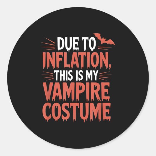 Vamre Costume Runder Aufkleber (Vorderseite)