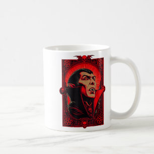 Vamre Dracula Gotische Horror Kunst, Dichtung und Kaffeetasse