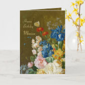 Van Brussel Blume in einer Vase 1789 CC0259 Geburt Karte (Gelbe Blume)