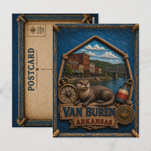 Van Buren Arkansas Postkarte Vintage Reise