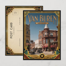 Van Buren Arkansas Vintage Art Deco Golden Age