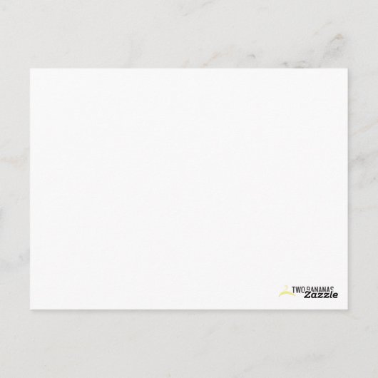 Van Camper Trailer Postkarte (Rückseite)