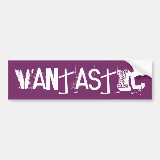 Van Campers glamping VanTastic Campingweg Autoaufkleber (Vorne)