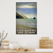 Van Damme Staat Beach Travel Poster 02 (Küche)