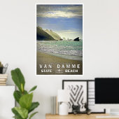 Van Damme Staat Beach Travel Poster 02 (Heimbüro)