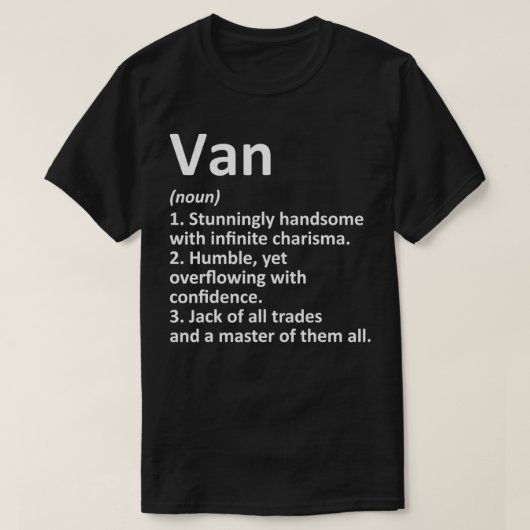 VAN Definition Personalisiert Name Funny Birthday T-Shirt (Design vorne)