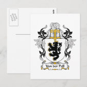Van der Poll Familienwappen Postkarte (Vorne/Hinten)