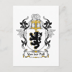 Van der Poll Familienwappen Postkarte