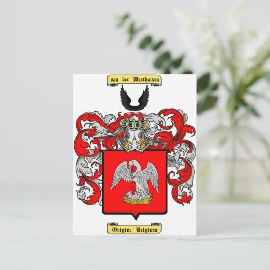 van der Westhuizen Postkarte (Stehend Vorderseite)