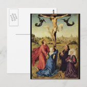 van der Weyden Jesus am Kreuz Postkarte (Vorne/Hinten)
