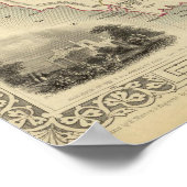 Van-Diemen-Insel oder Tasmanie Poster (Ecke)