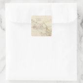 Van Diemens Land 2 Quadratischer Aufkleber (Tasche)