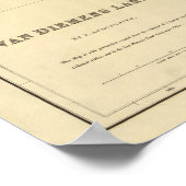 Van Diemens Land Poster (Ecke)