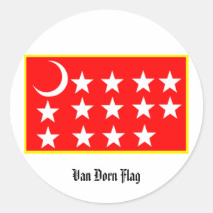 Van-Dorn-Flaggenaufkleber Runder Aufkleber