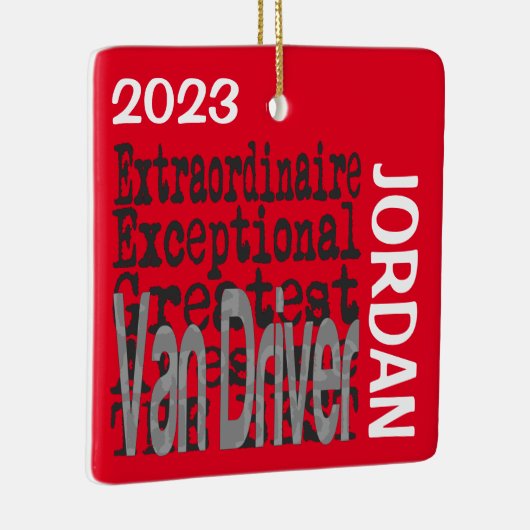 Van Driver Extraordinaire CUSTOM Keramikornament (Rechts)