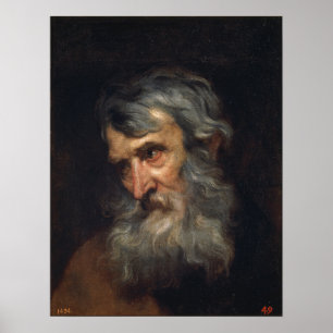 Van Dyck - Der Kopf eines alten Mannes Poster
