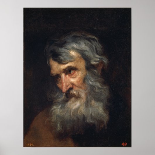 Van Dyck - der Leiter eines alten Mannes Poster (Vorne)