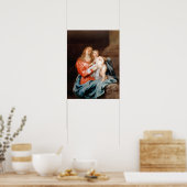 Van Dyck - die Madonna und das Kind Poster (Küche)