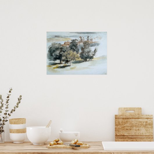 Van Dyck - Eine englische Landschaft Poster (Küche)