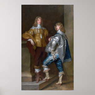 Van Dyck - John Stuart und Bruder Bernard Stuart Poster