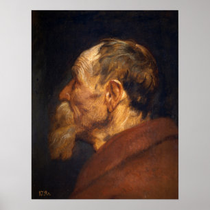 Van Dyck - Kopf eines alten Mannes Poster
