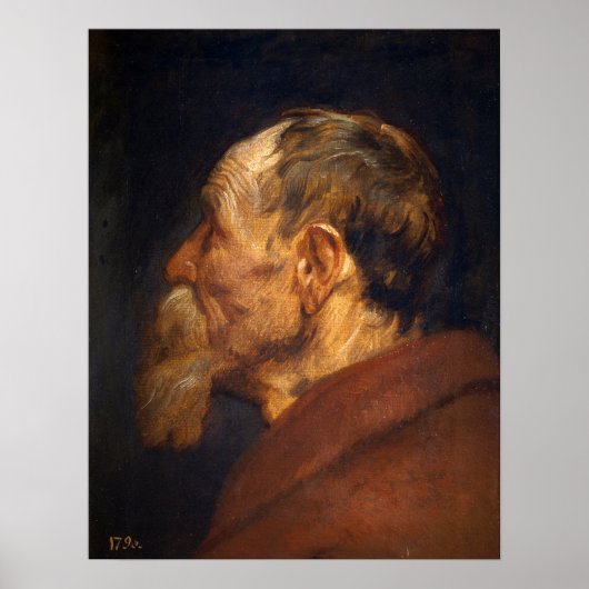 Van Dyck - Leiter eines alten Mannes Poster (Vorne)