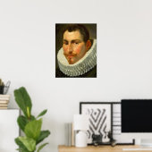 Van Dyck - Leiter eines Mann in einem Frill Poster (Heimbüro)