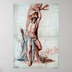 Van Dyck - Märtyrer an einen Baum gebunden Poster