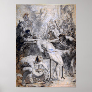 Van Dyck - Martyrium des Heiligen Lawrence Poster