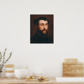 Van Dyck - Portrait eines jungen Mannes, der einen Poster (Küche)