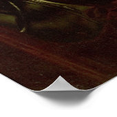 Van Dyck - Portrait eines Mannes in Rüstung mit ro Poster (Ecke)