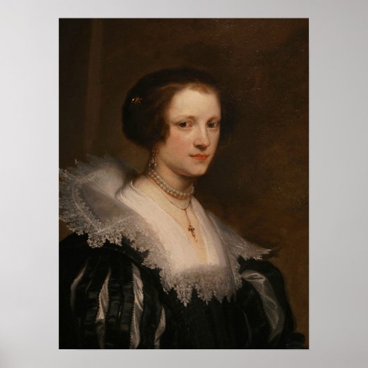 Van Dyck - Portrait von Anna Weck Poster (Vorne)