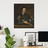 Van Dyck - Portrait von Thomas Wentworth 1st Earl  Poster (Heimbüro)
