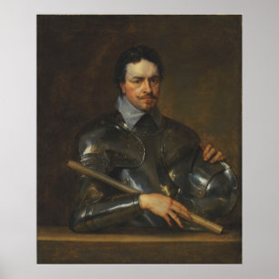 Van Dyck - Portrait von Thomas Wentworth 1st Earl  Poster