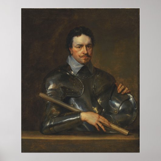 Van Dyck - Portrait von Thomas Wentworth 1st Earl  Poster (Vorne)