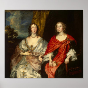 Van Dyck - Porträt zweier Damen Poster