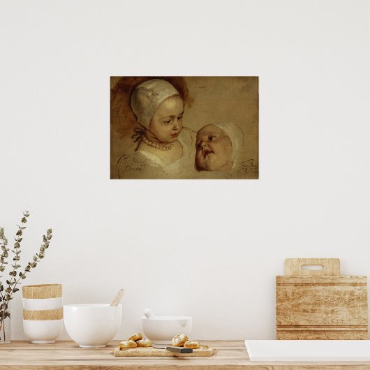 Van Dyck - Prinzessin Elizabeth und Prinzessin Ann Poster (Küche)