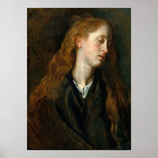 Van Dyck - Studienleiter einer jungen Frau Poster (Vorne)