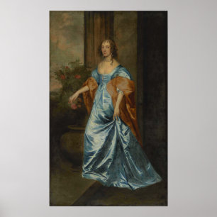 Van Dyck - Und Studioporträt einer Dame Poster