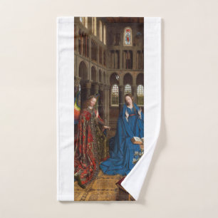 Van Eycks Verkündigung Premium Kathedralenlicht Handtuch