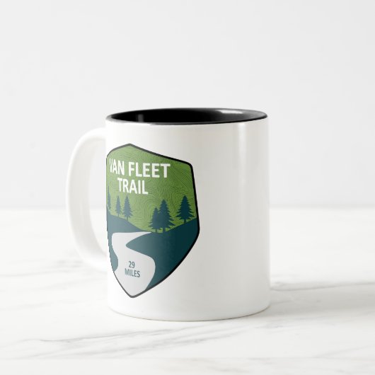 Van Fleet Trail Florida Zweifarbige Tasse (Vorderseite Links)