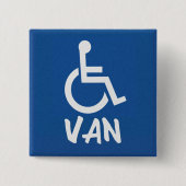 Van für Behinderte Button (Vorderseite)