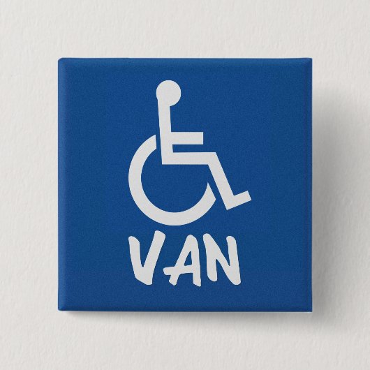 Van für Behinderte Button (Vorderseite)