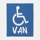 Van für Behinderte Fleecedecke (Vorderseite)
