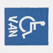 Van für Behinderte Fleecedecke (Vorderseite (Horizontal))